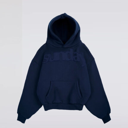 heavyweight billboard Navy hoodie