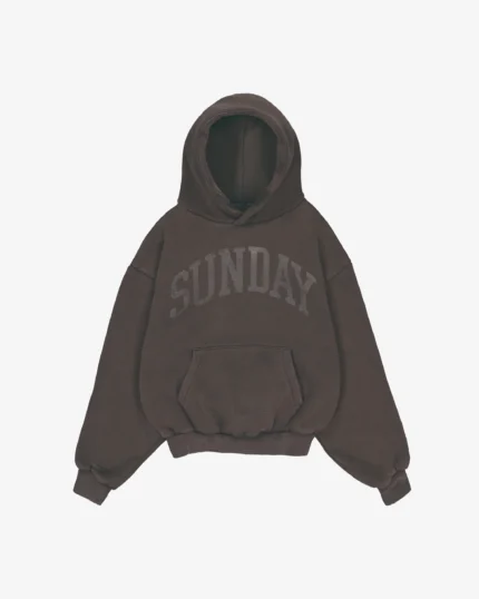 heavyweight college hoodie vintage charcoal
